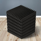 40pcs Studio Acoustic Foam Sound Absorption Proofing Panels 30x30cm Black Wedge