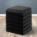 20pcs Studio Acoustic Foam Sound Absorption Proofing Panels 30x30cm Black Flat