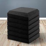 40pcs Studio Acoustic Foam Sound Absorption Proofing Panels 30x30cm Black Flat