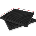 20pcs Studio Acoustic Foam Sound Absorption Proofing Panels 50x50cm Black Eggshell