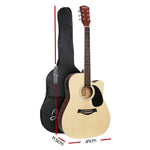 Alpha 41 Inch Electric Acoustic Guitar Wooden Classical EQ With Pickup Bass Natural"